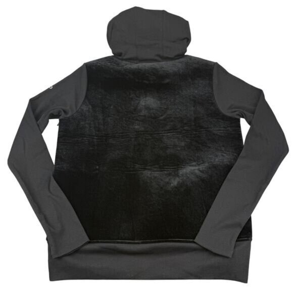 NWT ALO YOGA Luxe Long Sleeve Velour Hoodie Sweatshirt Size XS In Black - Picture 7 of 8